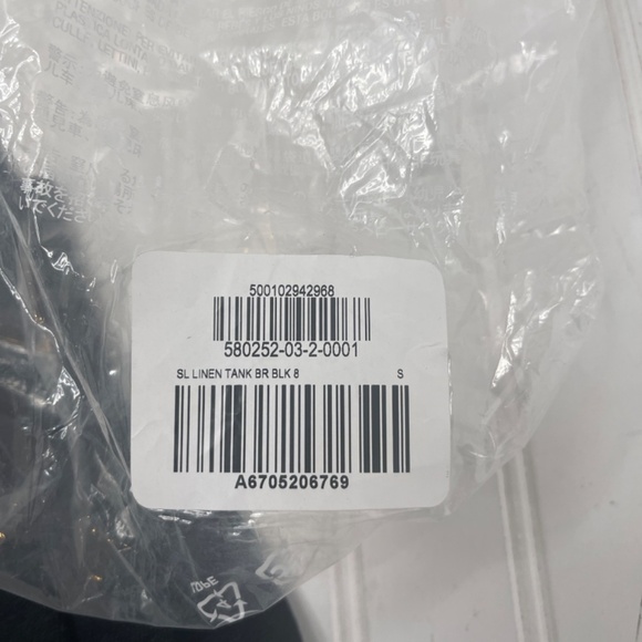 NWT Banana Republic Tank Black Linen Small - Picture 7 of 8